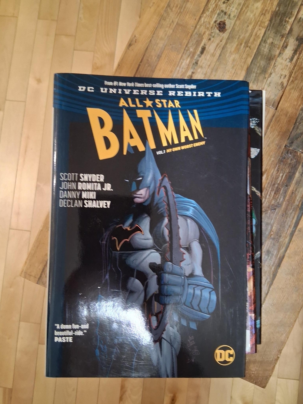 DC Batman Graphic Cover Tee Style - Black and Yellow Accent
